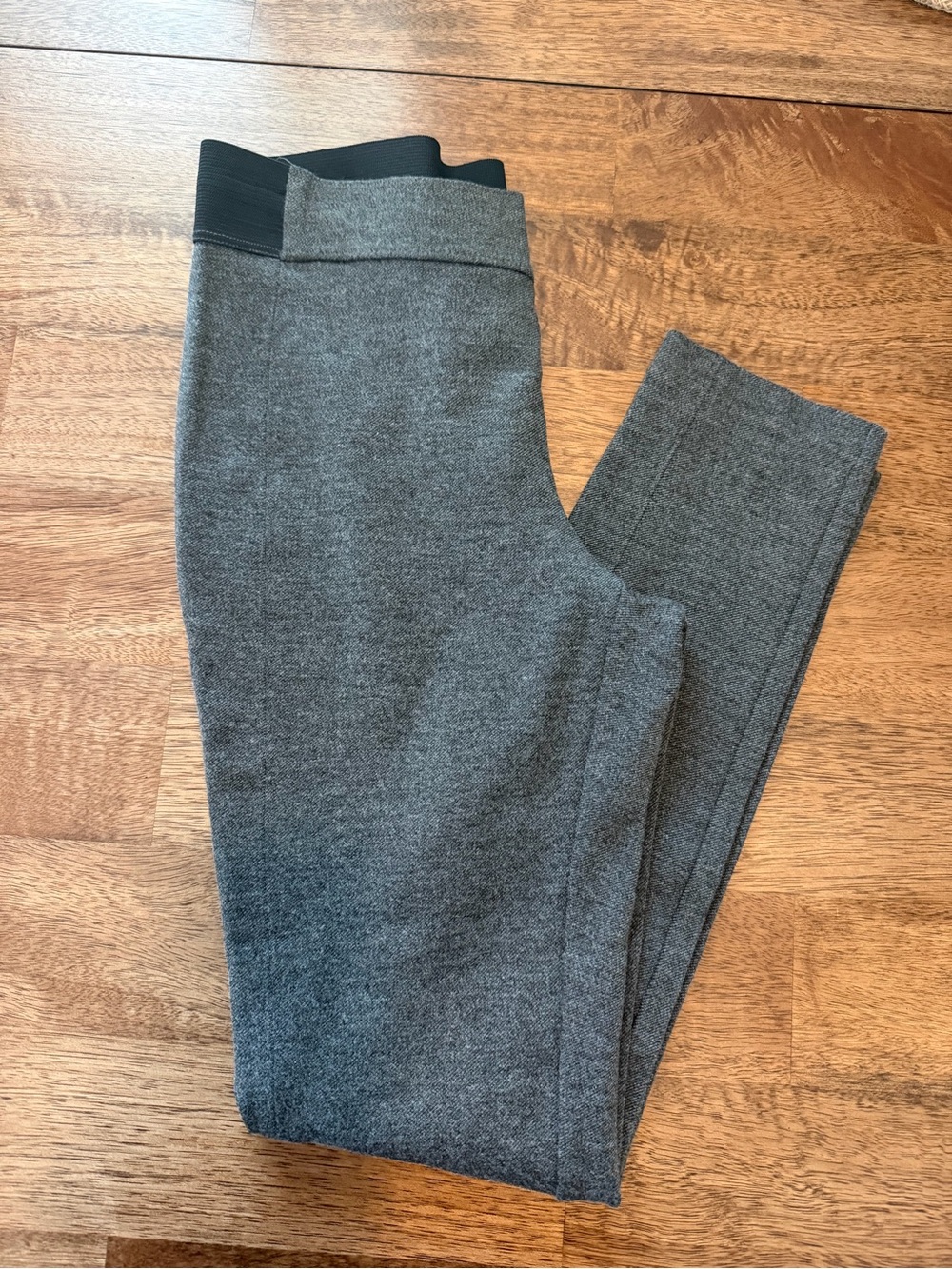Talbots Gray Women's Pant Leggings  with Black Elastic Waistband size small